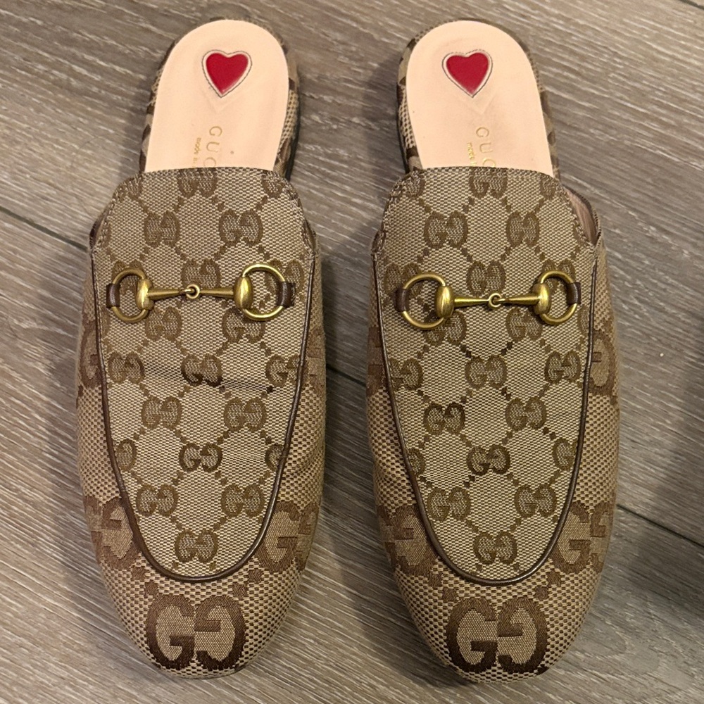 Gucci Tan and Brown Women's Mules - Picture 2 of 5